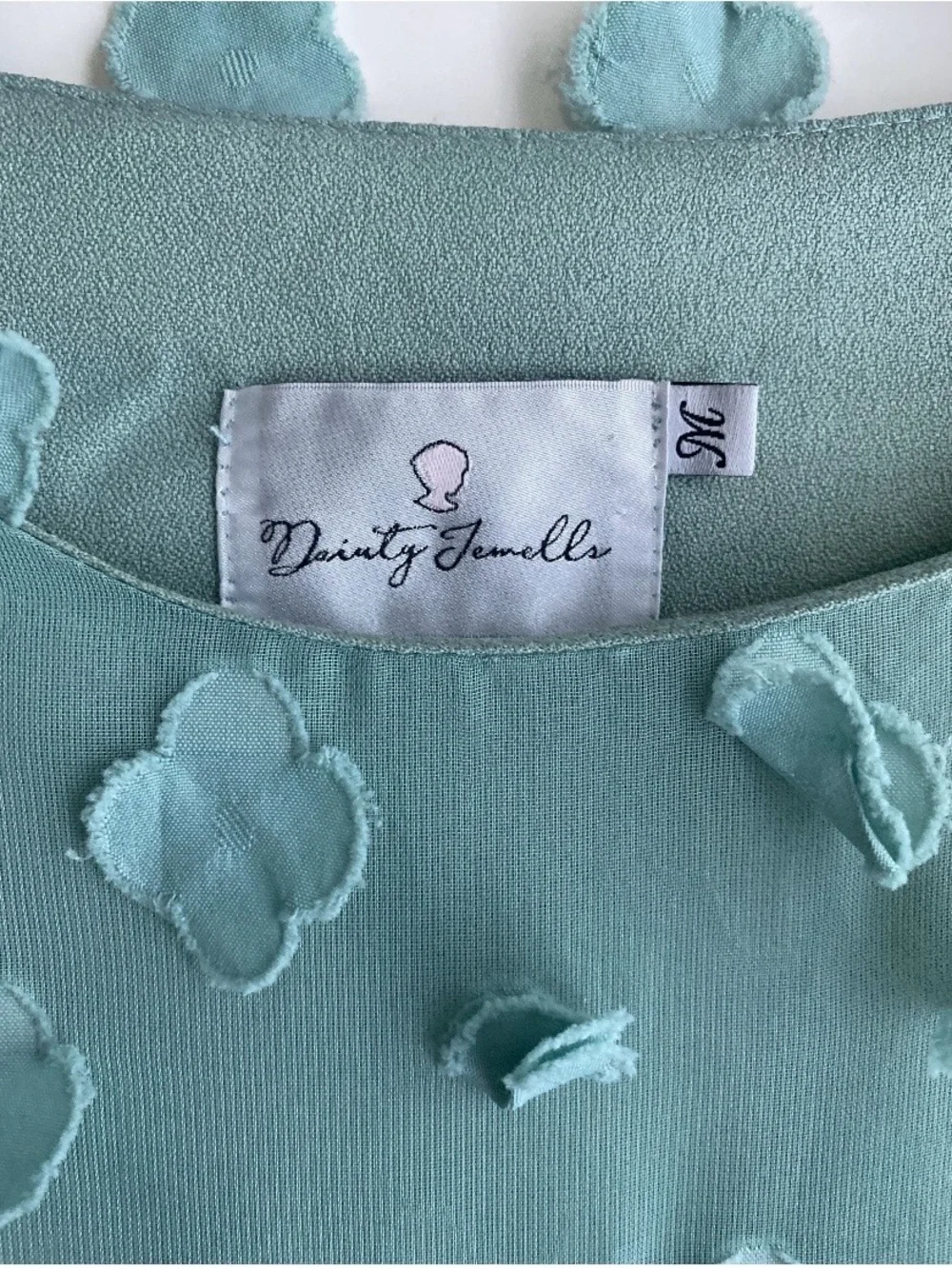 Dainty Jewells Seafoam Green Long Sleeve Midi Dress - Picture 3 of 3